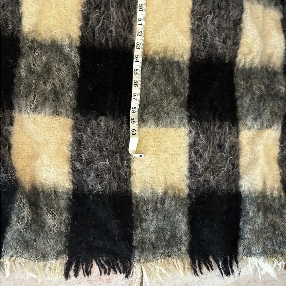 Mohair Glen Cree vintage blanket Scotland Throw Quilt Comforter duvet wrap